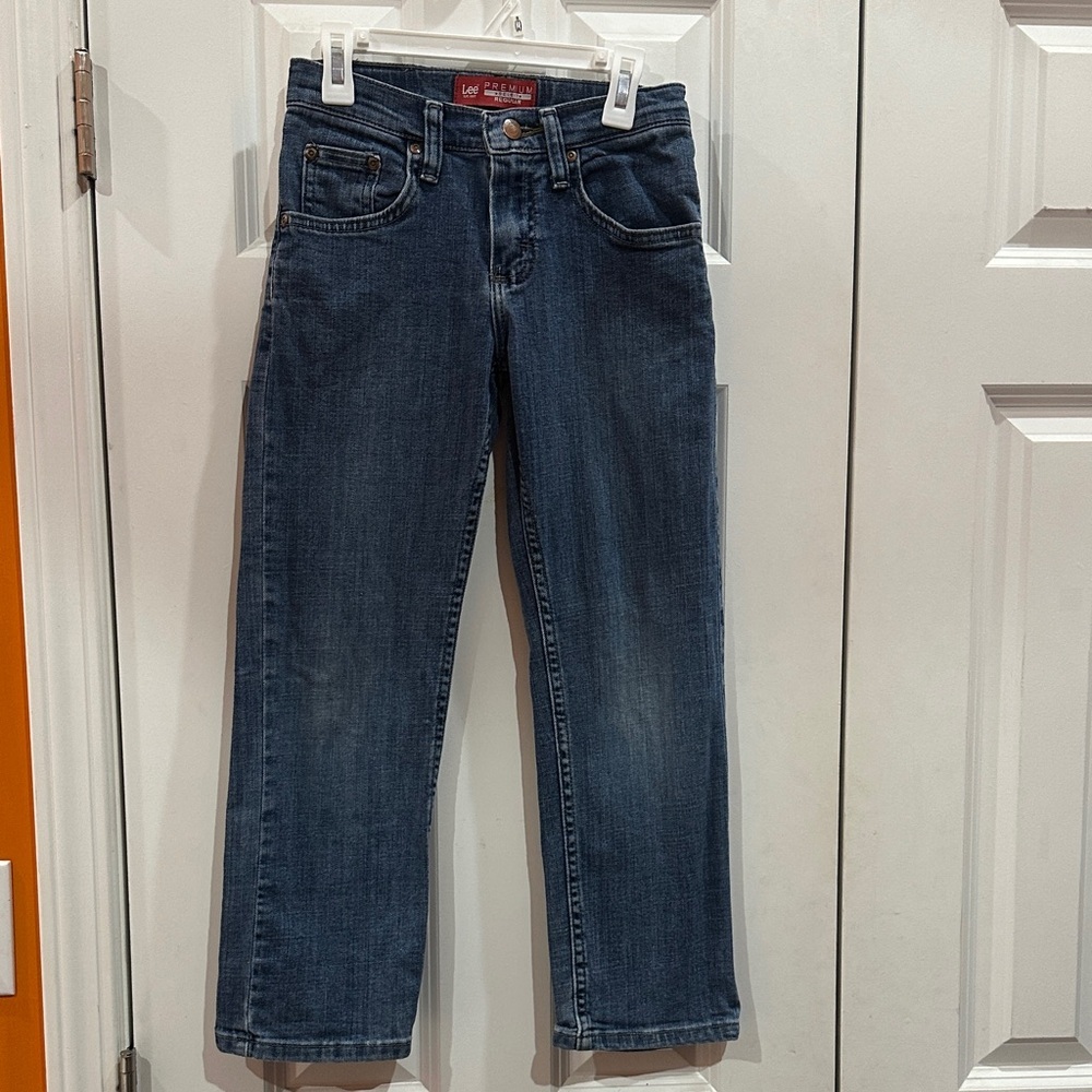NWOT Lee kids Dark Blue Straight Jeans size 10